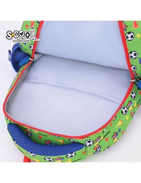 SC3007,Ghiozdan gradinita FOOTBALL FUN, 30x25x14 cm - S-COOL