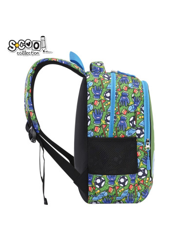 SC3001,Ghiozdan gradinita GOAL, 34x23x14 cm - S-COOL