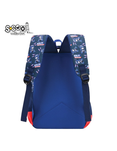 SC3003,Ghiozdan gradinita NINJA WARRIOR, 34x23x14 cm - S-COOL