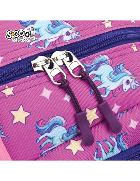 SC3000,Ghiozdan gradinita UNICORN, 34x23x14 cm - S-COOL