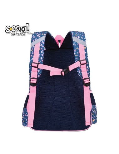 SC2991,Ghiozdan 3D ergonomic PINK HEART, 42x30x22 cm - S-COOL