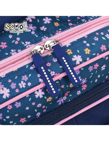 SC2991,Ghiozdan 3D ergonomic PINK HEART, 42x30x22 cm - S-COOL