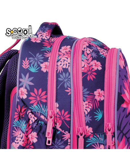 SC2943,Ghiozdan anatomic FLAMINGO, 39x33x18 cm - S-COOL SC2943,Ghiozdan anatomic FLAMINGO, 39x33x18 cm - S-COOL