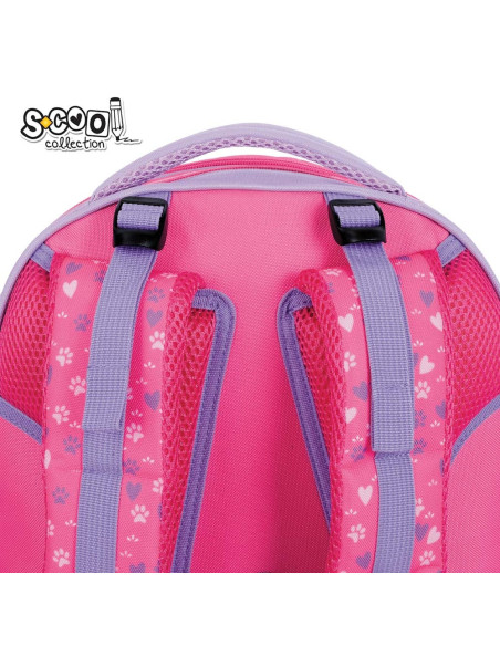 SC2942,Ghiozdan anatomic KITTY LOVE, 39x33x18 cm - S-COOL