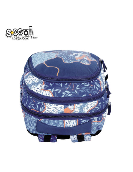 SC2973,Ghiozdan anatomic LIGHT EGRET, 41x28x17 cm - S-COOL