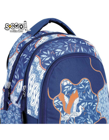 SC2973,Ghiozdan anatomic LIGHT EGRET, 41x28x17 cm - S-COOL