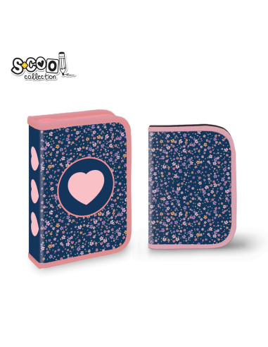 SC2897,Penar echipat cu 1 fermoar si 2 extensii, 32 piese S-COOL SC2897, Pink heart SC2897,Penar echipat cu 1 fermoar si 2 extensii, 32 piese S-COOL SC2897, Pink heart