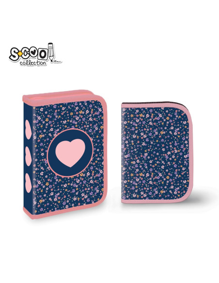 SC2897,Penar echipat cu 1 fermoar si 2 extensii, 32 piese S-COOL SC2897, Pink heart SC2897,Penar echipat cu 1 fermoar si 2 extensii, 32 piese S-COOL SC2897, Pink heart