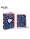 SC2897,Penar echipat cu 1 fermoar si 2 extensii, 32 piese S-COOL SC2897, Pink heart