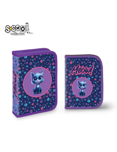 SC2902,Penar echipat cu 1 fermoar si 2 extensii, 32 piese S-COOL SC2902, Meow