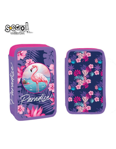 SC2914,Penar echipat cu 2 fermoare, 29 piese S-COOL SC2914, Motiv paradise