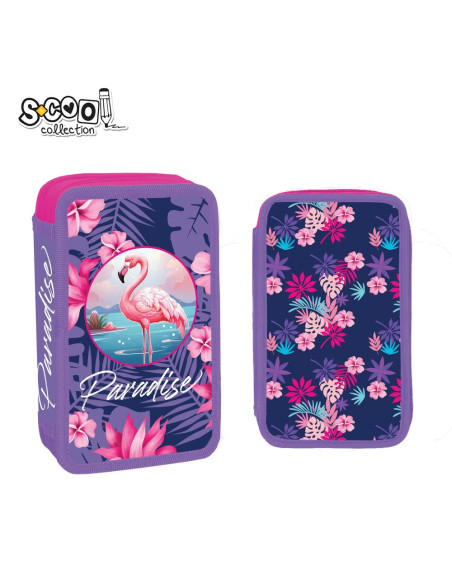 SC2914,Penar echipat cu 2 fermoare, 29 piese S-COOL SC2914, Motiv paradise