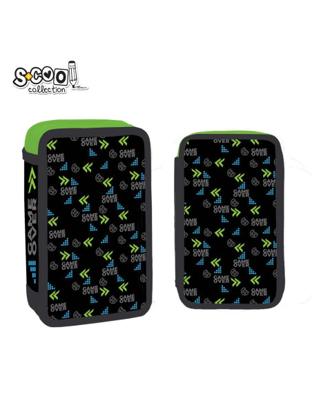 SC2917,Penar echipat cu 2 fermoare, 29 piese S-COOL SC2917, Motiv game over