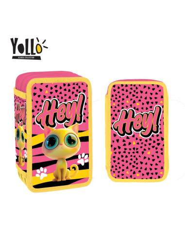 YL130,Penar echipat cu 3 fermoare, 38 piese YOLLO YL130, Motiv hey