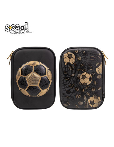 SC3169,Penar neechipat 3D S-COOL SC3169, 22.5x15.5x6 cm, Football - Gold edition SC3169,Penar neechipat 3D S-COOL SC3169, 22.5x15.5x6 cm, Football - Gold edition