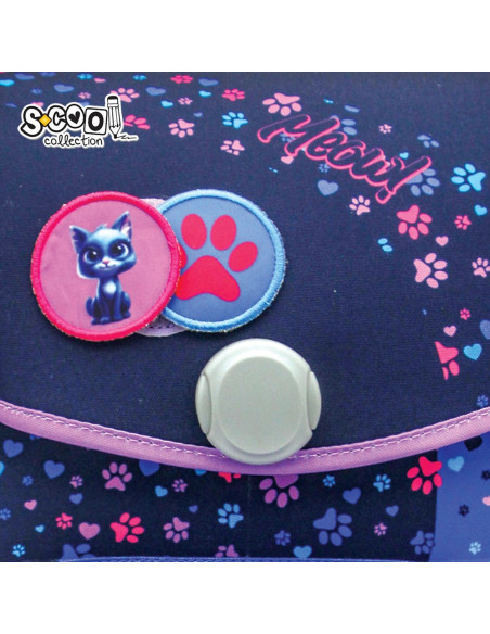 SC2957,Ghiozdan anatomic Premium, MEOW, 42x30x22 cm - S-COOL