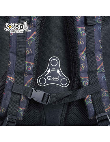 SC2949,Ghiozdan anatomic SKATE, 39x33x18 cm - S-COOL