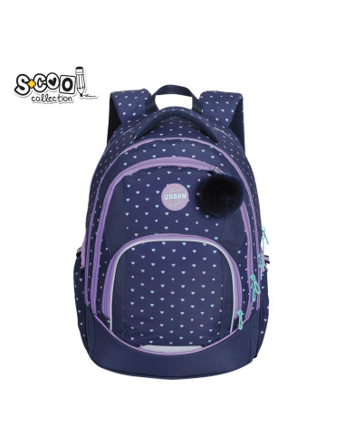 SC3180,Ghiozdan anatomic Urban, HEARTS, 43x29x22 cm