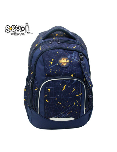 SC3186,Ghiozdan anatomic Urban, MAP, 43x29x22 cm - S-COOL
