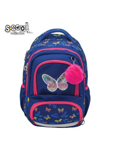 Ghiozdan ergonomic, compartiment laptop, BUTTERFLY, 42x31x16 cm - S-COOL 2