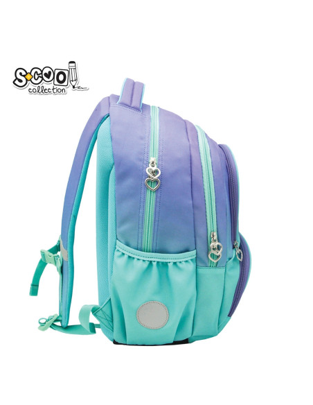 SC2966,Ghiozdan ergonomic, compartiment laptop, GOOD VIBES, 42x31x16 cm - S-COOL