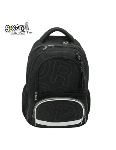 SC2969,Ghiozdan ergonomic, compartiment laptop, SPORTS, 42x31x16 cm - S-COOL
