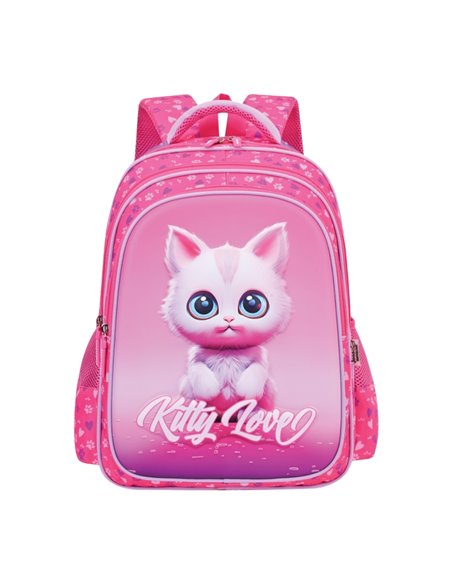 Ghiozdan 3D KITTY LOVE, 30x22x42 cm - S-COOL