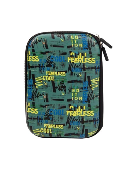 Penar neechipat 3D, 1 fermoar, FEARLESS, 22.5x15.5x6 cm - S-COOL Penar neechipat 3D, 1 fermoar, FEARLESS, 22.5x15.5x6 cm - S-COOL