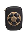 Penar neechipat 3D, 1 fermoar, FOOTBALL-GOLD EDITION, 22.5x15.5x6 cm - S-COOL
