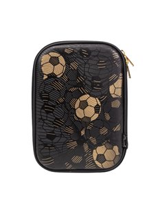 Penar neechipat 3D, 1 fermoar, FOOTBALL-GOLD EDITION, 22.5x15.5x6 cm - S-COOL 2