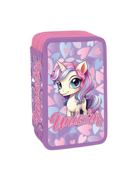 Penar echipat, 3 fermoare, 38 piese, UNICORN - YOLLO