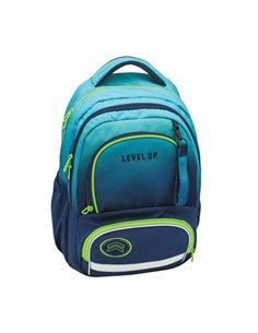 Ghiozdan ergonomic compartiment laptop, LEVEL UP, 42x31x16 cm - S-COOL