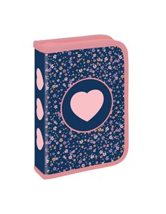 Penar echipat, 1 fermoar, 2 extensii, 32 piese, PINK HEART - S-COOL