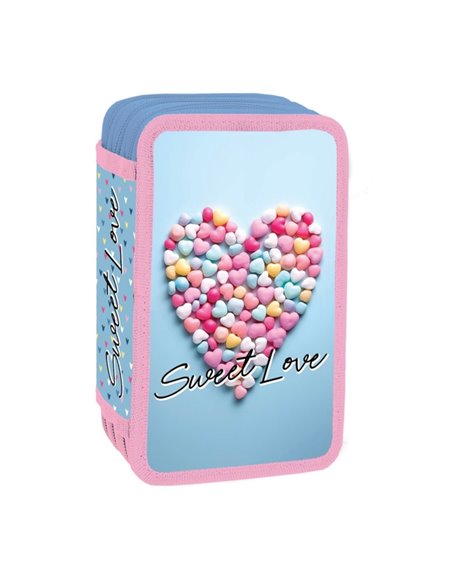 Penar echipat, 3 fermoare, 38 piese, SWEET LOVE - YOLLO