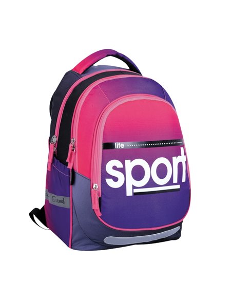 Ghiozdan anatomic LIGHT SPORT, 41x28x17 cm - S-COOL