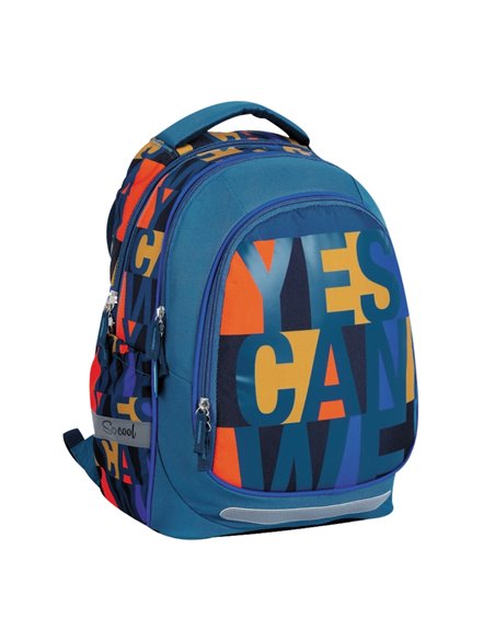 Ghiozdan anatomic LIGHT, YES WE CAN, 41x28x17 cm - S-COOL