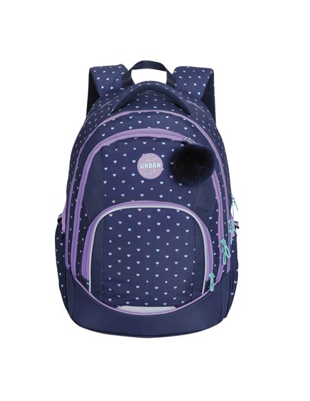 Ghiozdan anatomic Urban, HEARTS, 43x29x22 cm