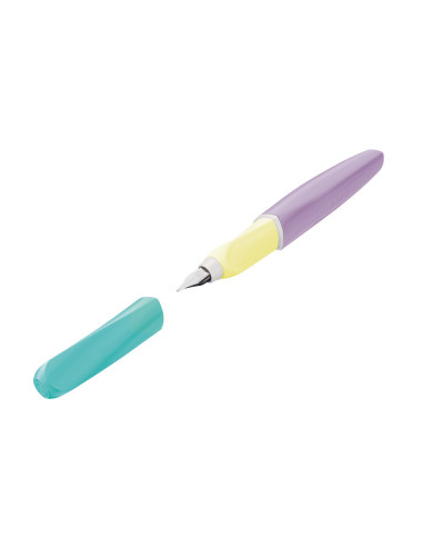 826228,Stilou twist color blocking light, penita m, grip ergonomic, ambidextru, 1 rezerva mare inclusa, in cutie carton