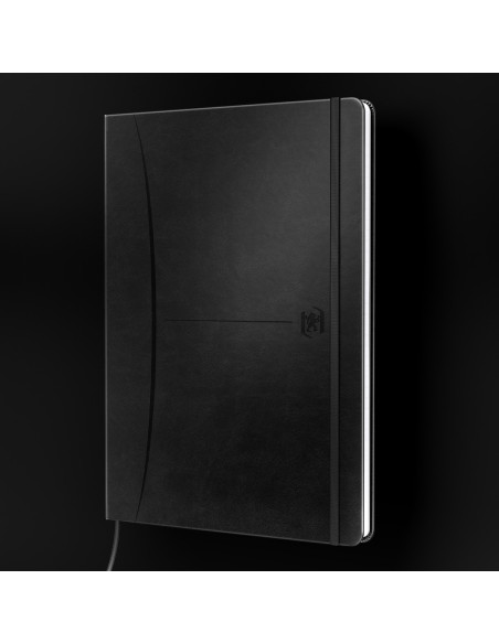 400154943,Caiet premium cu elastic oxford signature, a5 80f, hartie optik 90g/mp, scribzee, coperta rigida, semn carte, buzunar 