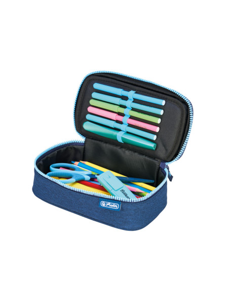 50049233,Penar tip etui beatbox, culoare albastru/turcoaz