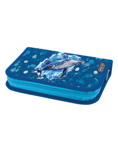 400198260,Penar neechipat, fermoar ascuns, interior textil, dimensiune 13.5 x 19.5 x 3 cm, motiv whale