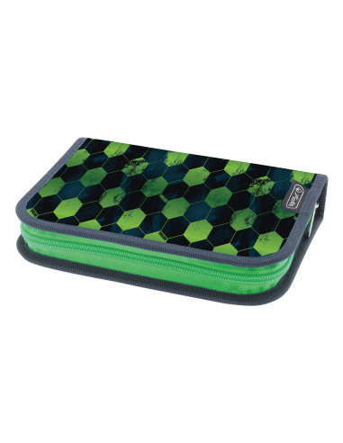 400198266,Penar neechipat cu 1 clapa, fermoar ascuns, interior textil, dimensiune 13.5 x 19.5 x 3 cm, motiv fotbal
