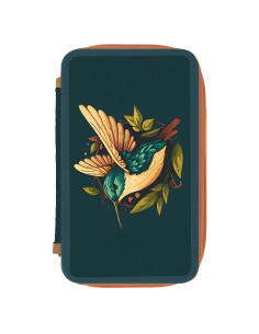 Penar neechipat cu 2 fermoare Herlitz 400198296, Motiv colibri 2