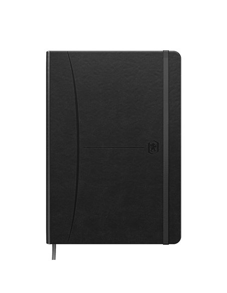 Caiet premium cu elastic oxford signature, a5 80f, hartie optik 90g/mp, scribzee, coperta rigida, semn carte, buzunar interior p