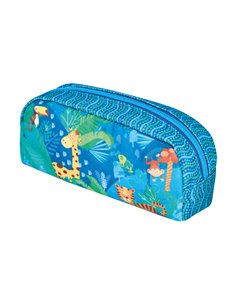 Penar tip etui, 1 compartiment, motiv jungle safari