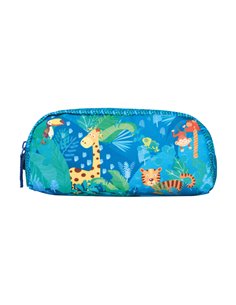 Penar tip etui, 1 compartiment, motiv jungle safari 2