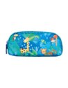 Penar tip etui, 1 compartiment, motiv jungle safari