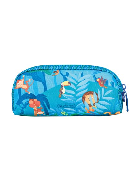 Penar tip etui, 1 compartiment, motiv jungle safari