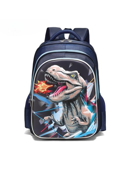 Ghiozdan scoala design 3D S-COOL SC3068, Motiv T-REX