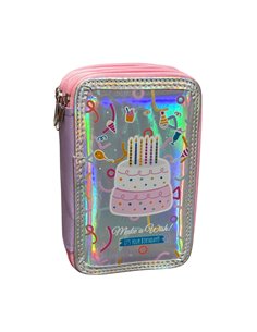 Penar neechipat cu 3 fermoare S-COOL SC3175, Fancy, Birthday